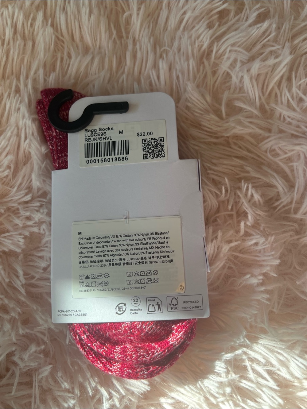 Daily Essential Ragg Socks Size M - Picture 2 of 3